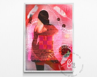 Digital collage depicting desire