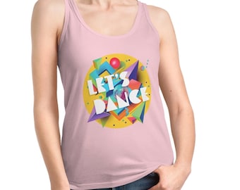 Let's Dance Tank Top for Women 100% Organic Cotton - available in black, white and alternative colours