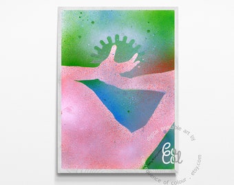 I receive love and abundance - a digital printable ideal for wall art