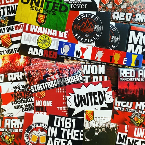 100 X Man United Stickers Based On Programme Badge Poster Etsy 100 X Man United Stickers Based On Programme Badge Poster Etsy