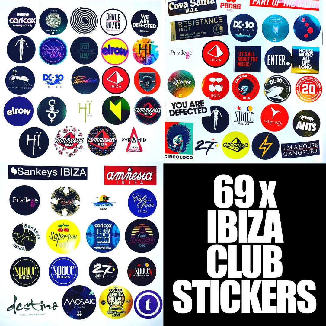 【2010年 France盤】V.A. / Ibiza Club 55 69 X Ibiza Club Stickers - Aufkleber - Pegatinas - Adesivi
