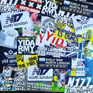 トッテナム ステッカー 100枚 - スパーズ ポスター シャツ スカーフ ピンバッジ プログラム THFC アディダス ホワイト ハート レーン フラッグ ホットスパーズ ウルトラス ギフト