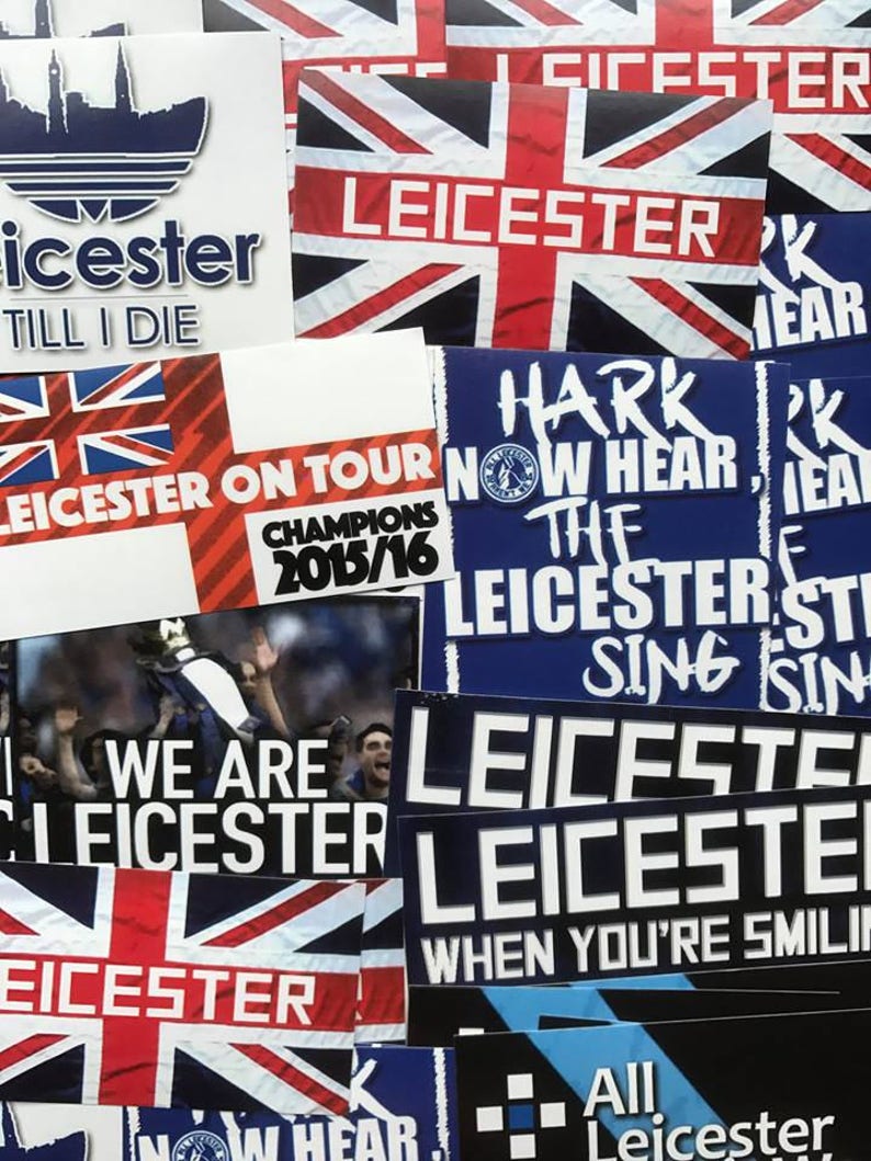100 x Leicester City Stickers LCFC Foxes Based on Ultras Etsy