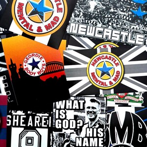 100 x Newcastle United Stickers inspired by Flags Banners Decorations Retro image 3