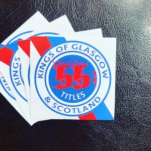 Ub Sticker Rangers 100 X Glasgow Rangers Stickers - Based on Ultras Shirt Adidas Bears ...