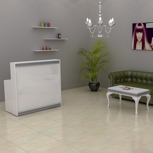 Classic Reception Desk, Reception Desk Vanni A3-2, Salon Reception, Hairdresser Reception Desk, Salon Reception Desk, Custom Reception Desk