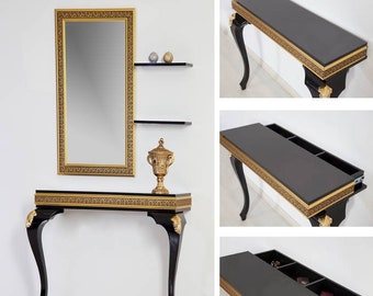 Consoletafel Smal, Haltafel, Consoletafel, Haltafel, Smalle Consoletafel, Rustieke Tafel, Radiatorplank, Hal, Ferro A2-1