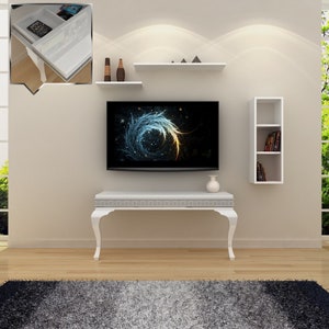 Industrial Tv Cabinet, Hidden Storage Tv Stand,Wall TV Stand,Living Room Tv Stand, Tv Console, Wall TV Unit, Tv Furniture, Lucca A3-3
