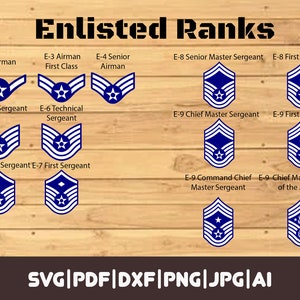 All Air Force | Space Force Ranks Digital Files | Air Force Enlisted Ranks| Air Force Officer Ranks| Air Force General Officer Ranks