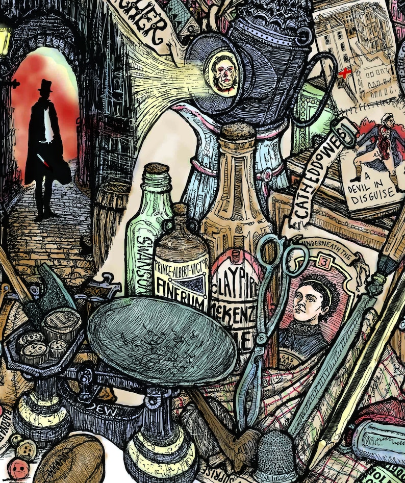 Jack the Ripper Map - Etsy
