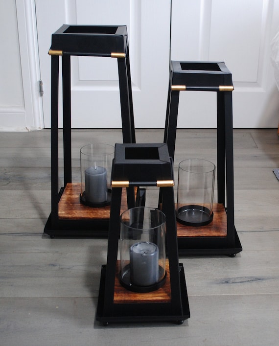 Black modern lantern online