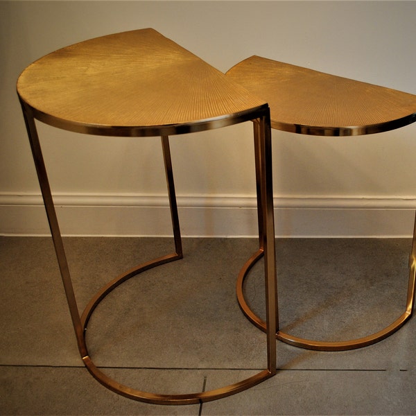 Gold Side Table Etsy