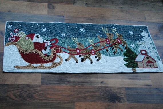 Christmas Mat Christmas Themed Table Mat Christmas Table Etsy