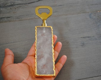 Natural Agate Bottle Opener Gift, Bottle Opener, Dad Birthday Fathers Day Gift for Him - Beer Bottle Opener birthday 21st, 50th