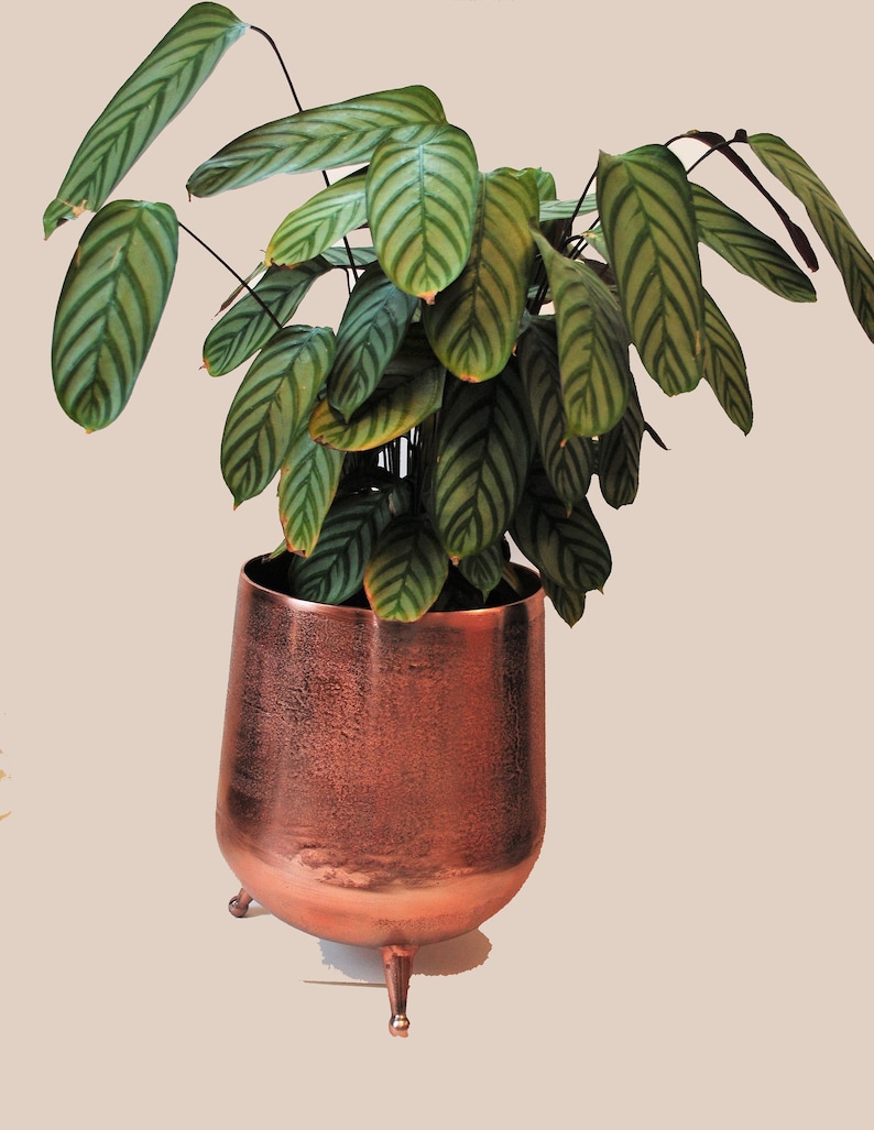 Copper Planter With Three Legs Copper Plant Pots Copper Etsy UK