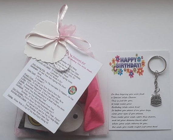 50th Birthday Gift Bag Funny Keepsake for Women Novelty Shopping Tote