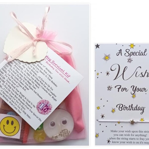 16th Birthday Survival Kit Gift, A Great Greeting Card Alternative, A Fun, Novelty Present, Sweet 16