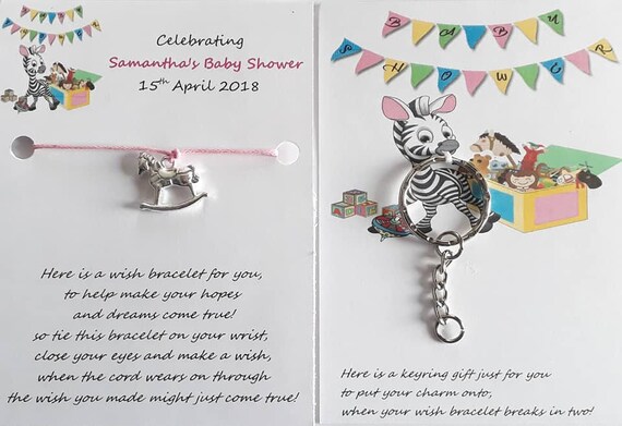 baby shower bracelet favours
