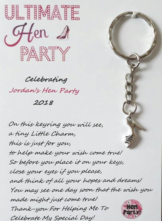 Personalized Hen Keychain
