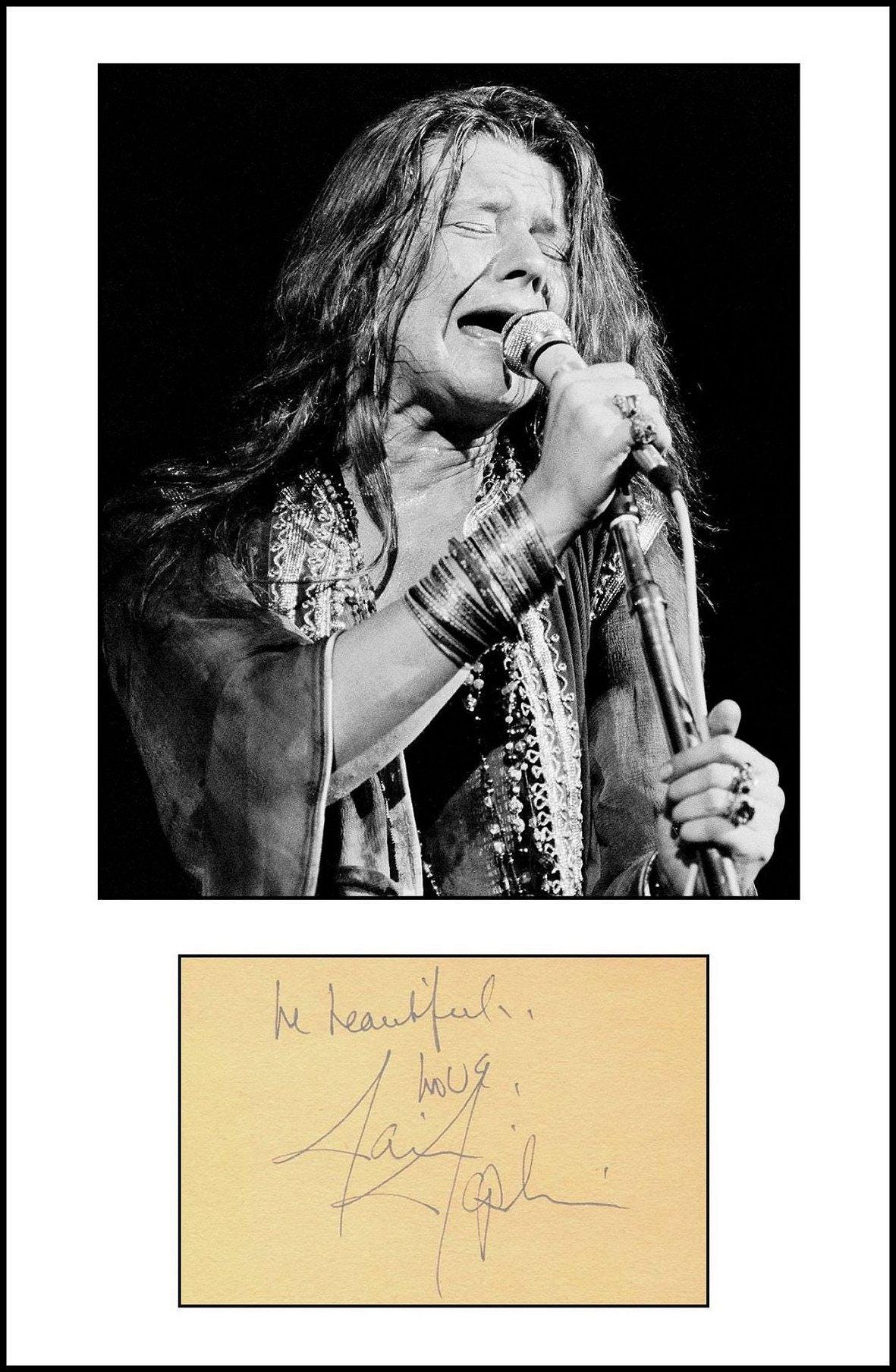 Janis joplin signed - Etsy 日本