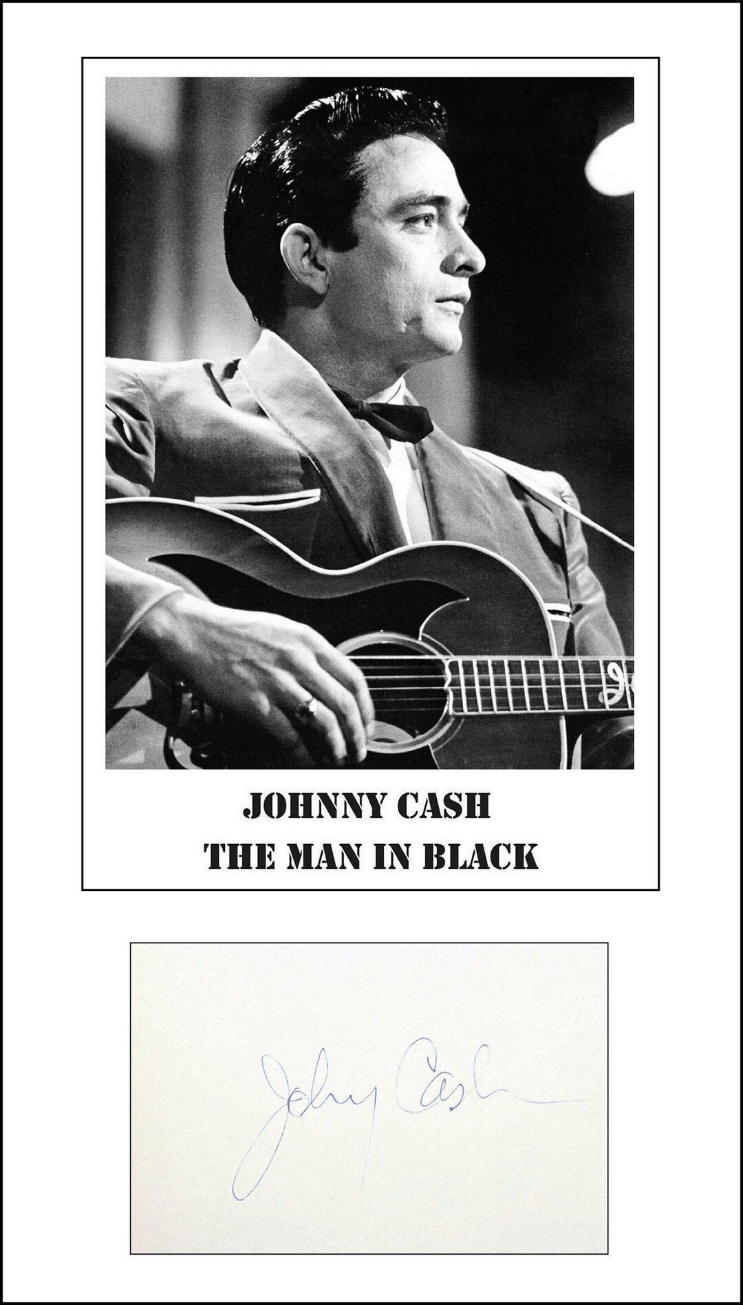 Johnny Cash * Music Legend * Authentic Hand Signed Autograph - Etsy