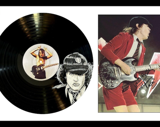 AC/DC * Angus Young * Authentic Hand Signed Autograph * With Hand ...