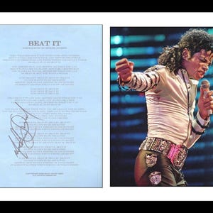 Michael Jackson * Musik Legende * Echtes Handsigniertes Autogramm
