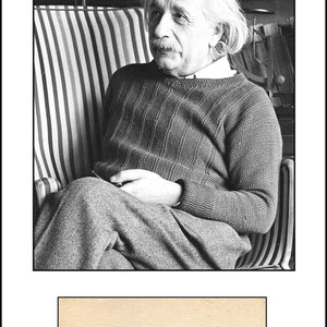 Albert Einstein * Legendary Scientist * Authentic Hand Signed Autograph