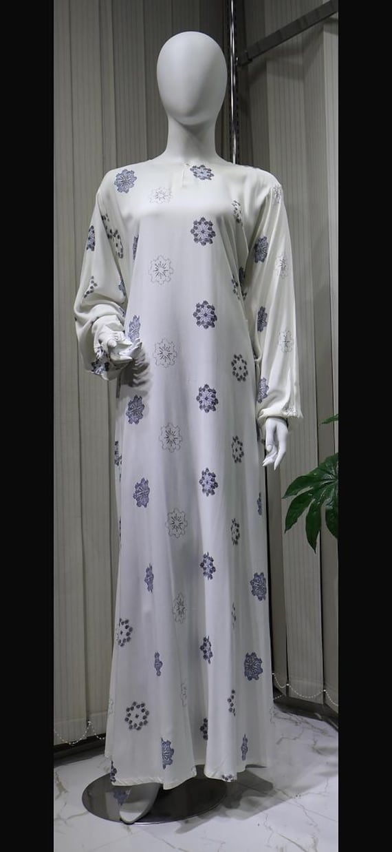 PLA0117 - Linen Abaya Modest Dress Islamic Clothing Hajj Umrah