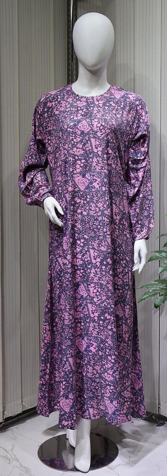 linen prayer dress LA0083- LINEN ABAYA modest dress Islamic clothing plus size ABAYA dress Ramadan, Umrah, Hajj prayer dress