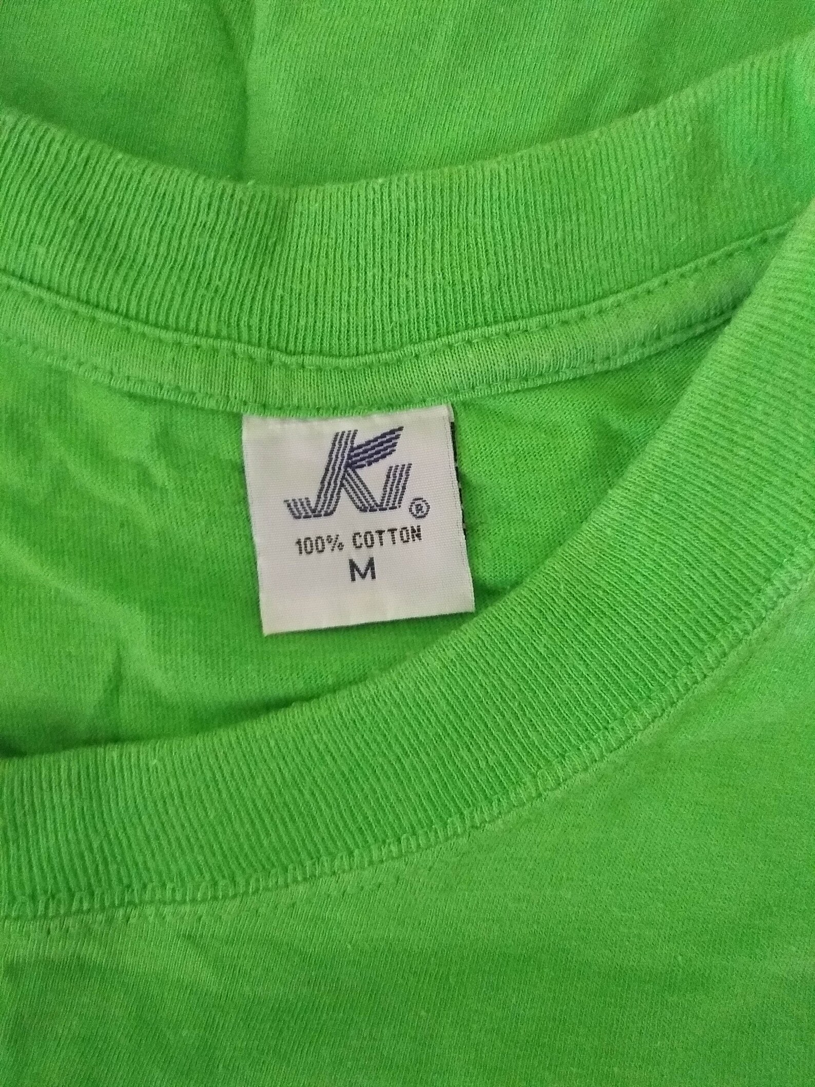 Vintage Women T Shirt Short Sleeves Spring Green Color 100% - Etsy