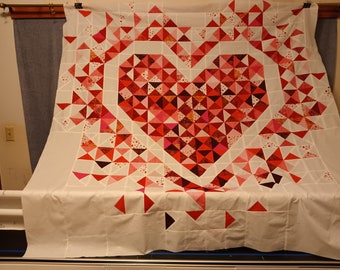 Edredones con forma de corazón / Envío en 3 días / Edredón con forma de corazón explosivo en cualquier tamaño / Edredones para parejas, adolescentes, bodas, aniversarios y regalos de inauguración