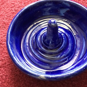 Royal Blue Ceramic Ring Dish/Jewelry Dish/Ring Dish/Birthday Gift/Trinket Dish/Jewelry bowl/Ceramics and Pottery/Ceramic Ring Dish/Gift/Mom