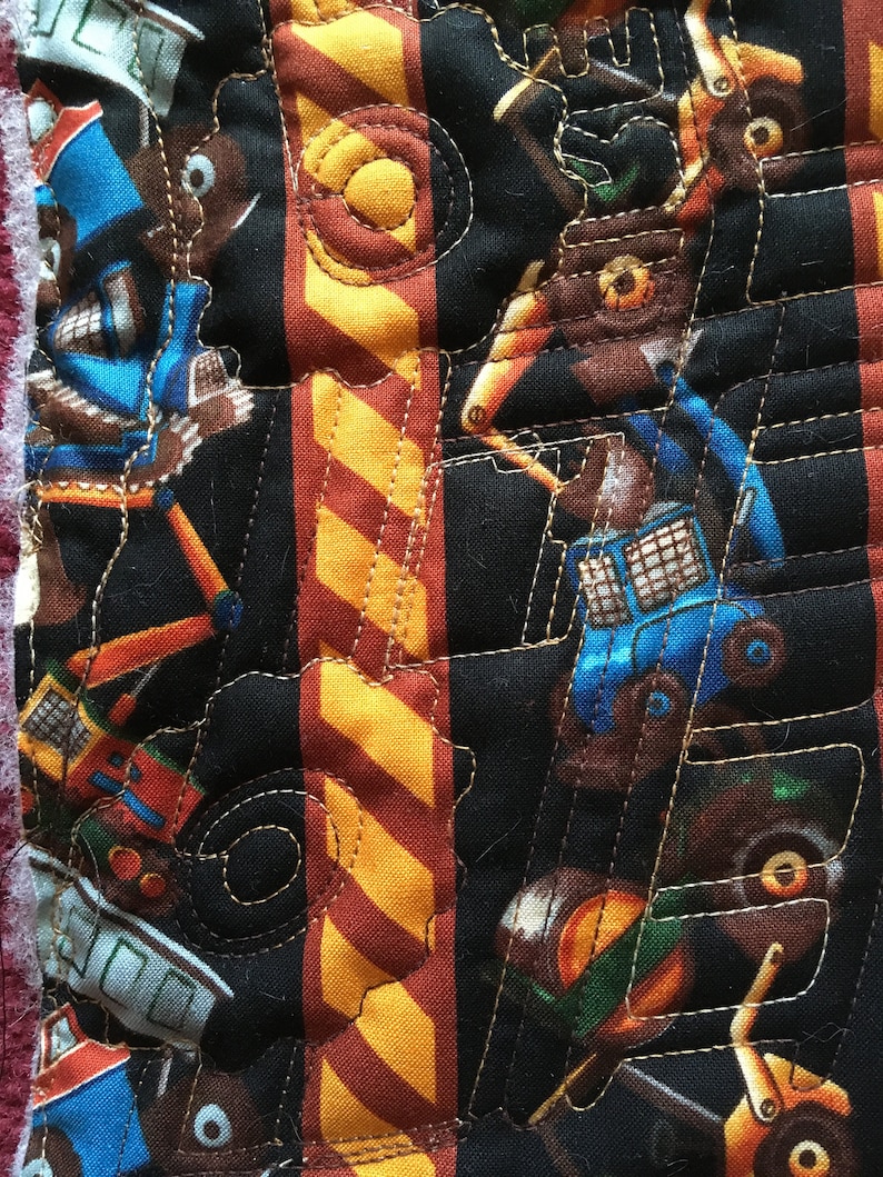 Custom Monster Trucks Applique Crib Quilt for Boys Nursery Etsy