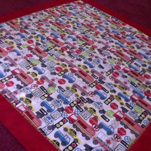 Baby Boy Gift/Flannel Receiving Blanket/Blanket with Traffic Signs/Baby Shower Gift/Nursery Blanket/Unisex  Gift/New Born Gift/Nursery