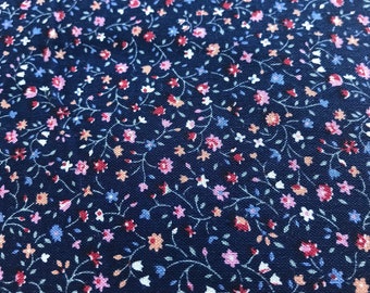 Blue Floral Fabric - Etsy