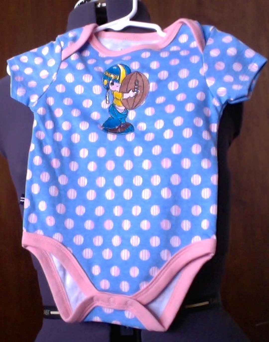 Embroidered Football Player Baby Shower Gift//onesie Unisex Etsy