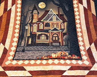 Colcha de Halloween/Colcha de Casa Mal-Assombrada/Colchas de Férias/Colchas Sazonais/Colcha para Adolescentes/Decoração de Parede/Ideias para Presentes para Amigos