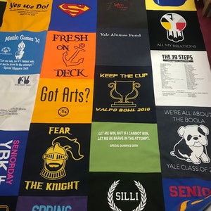Deposit on Custom T-shirt  Quilt Long Arm Quilting Service/ Edge To Edge Quilting Services/ Custom Memory Heirloom Quilting Services