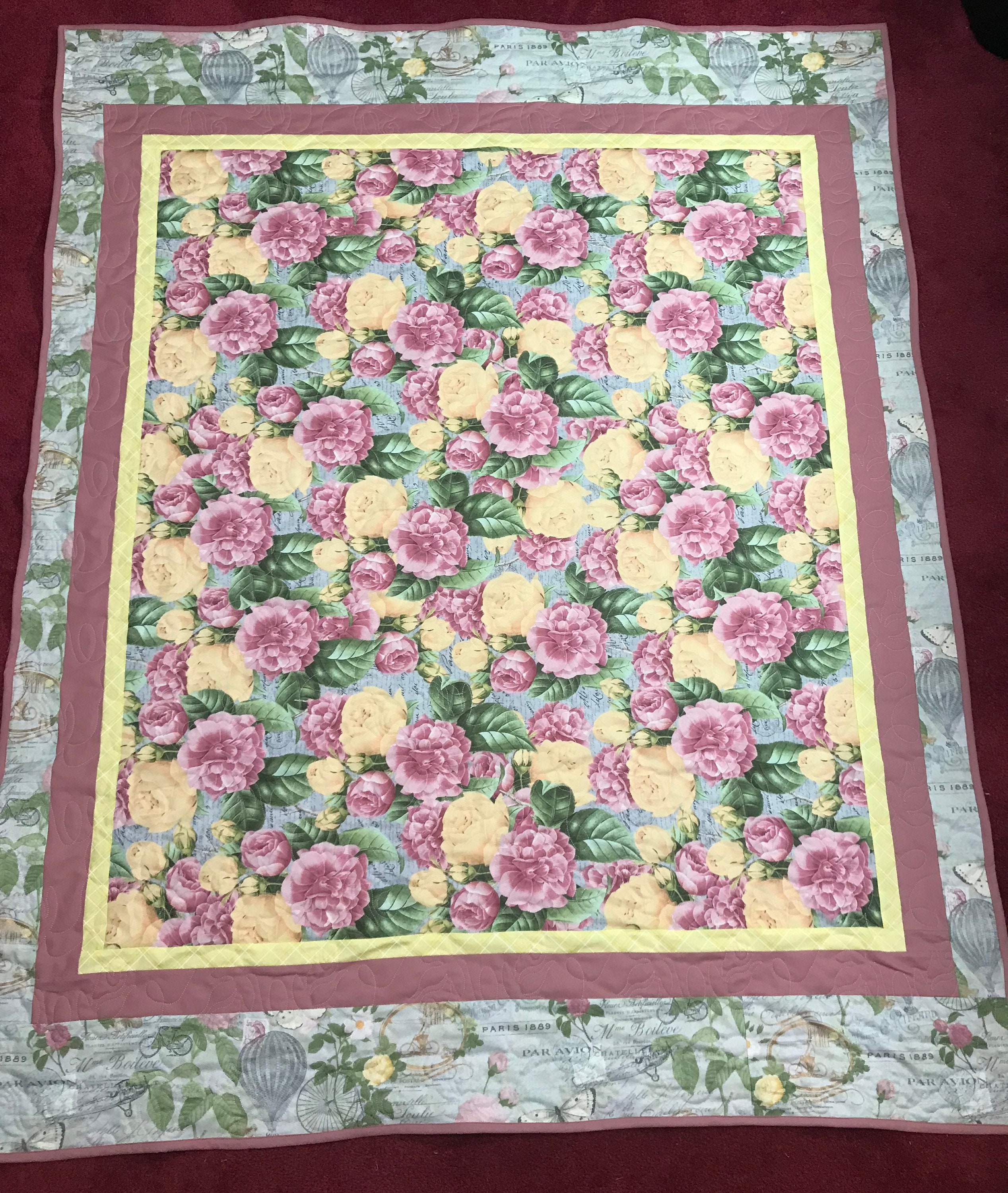 Floral Baby Quilt/baby Bedding/newborn Gift Idea/baby Shower Etsy