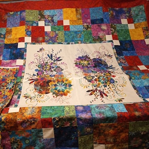 Edge to Edge Quilting Service/Colorful Stunning Custom Quilts/Long Arm Quilting Service/Professional Quilt finishing/Quilting For Gifts