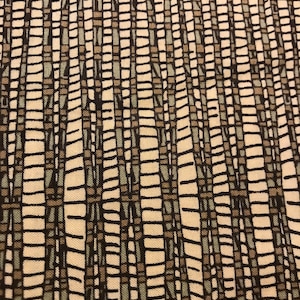 Yellowish Cream,Brown and Sage Green Abstract Print Fabric,Brown Fabrics,Cream Fabrics,100% Quilter&#39;s Cotton,Manilla by Andover