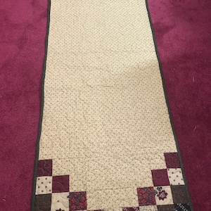 Christmas Table Runner/Country Christmas Holiday Table Topper /Sofa Coffee Table Or Dining Table Room Decor/Hostess or Wedding Gift