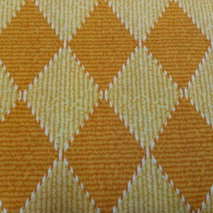 Yellow Orange, Gold And White Fabric With Diamond Design,Fabric By The Yard,Orange Fabric,100% Quilter&#39;s Cotton,Yellow Fabric
