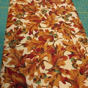 Maroon Fall Fabrics/Maroon, Tan and Green  Fabric With Beige Background,Fabric By The Yard,Maroon Fabric,Red Fabrics,100% Quilter Cotton