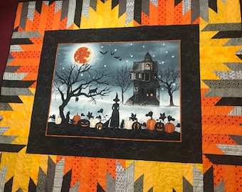 Colcha de Halloween/Colcha de Casa Mal-Assombrada/Colcha de Férias/Colcha Fantasmagórica/Colcha para Adolescentes/Decoração de Parede/Ideia de Presente para Homens