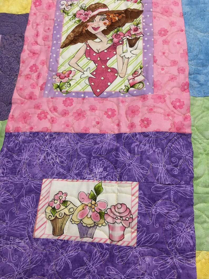 Full Size Girl Colorful Quilt Gift Idea Handmade/pink Quilt Etsy