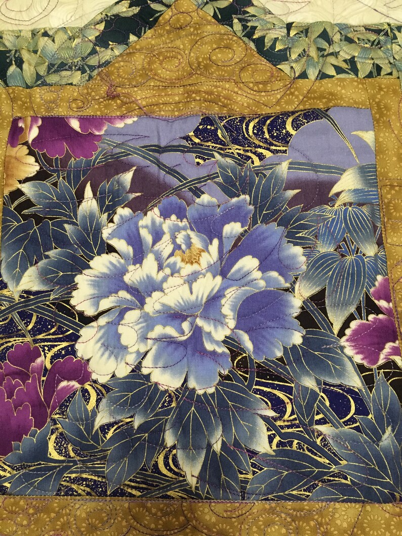 Purple Embroidered Floral Pillow Shams For Standard Pillows Etsy