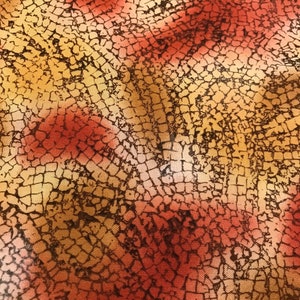 Multi Shades Burnt Orange, Beige & Dark Brown Fabric With Abstract Design,Fall Fabrics,Abstract Orange Fabrics,100% Quilter&#39;s Cotton