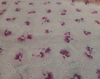 Rosa Stoff mit Lavendel lila mit Blumen Print Stoff Schüttgut, 100% Baumwolle Quilter, lila Stoffe zum Verkauf, Lavendel Stoffe